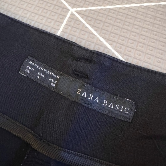 ZARA Basics Work Pants, Black (4) - Picture 3 of 3